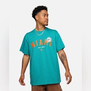 NEW Nike Mens Large Miami Dolphins Rewind Slogan T-Shirt – Mardi Gras